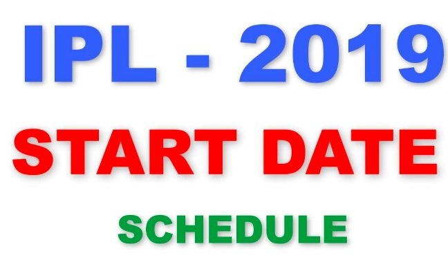 IPL 2019 Schedule 